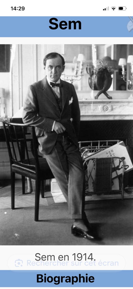 Homme au chapeau de SEM ( Georges  Goursat ) -photo-3