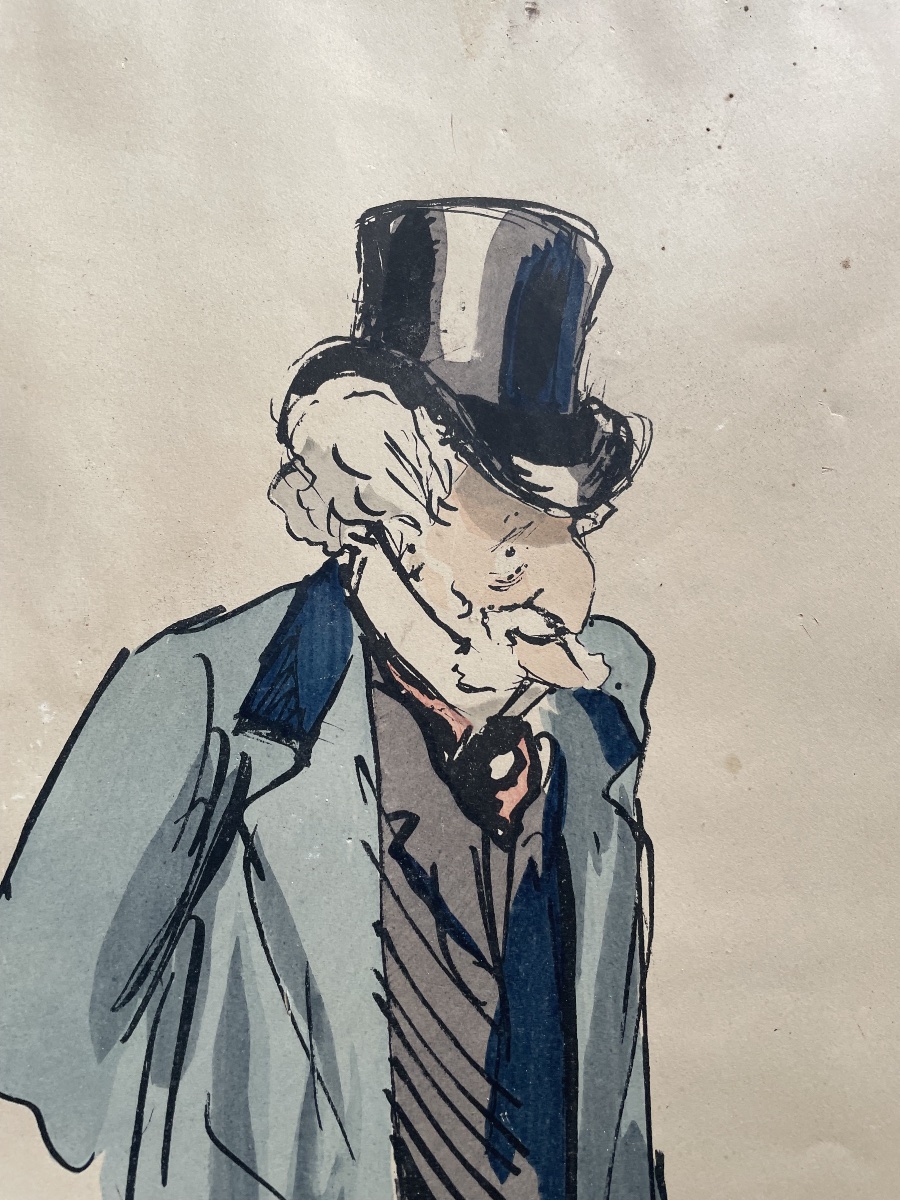 Homme au chapeau de SEM ( Georges  Goursat ) -photo-4