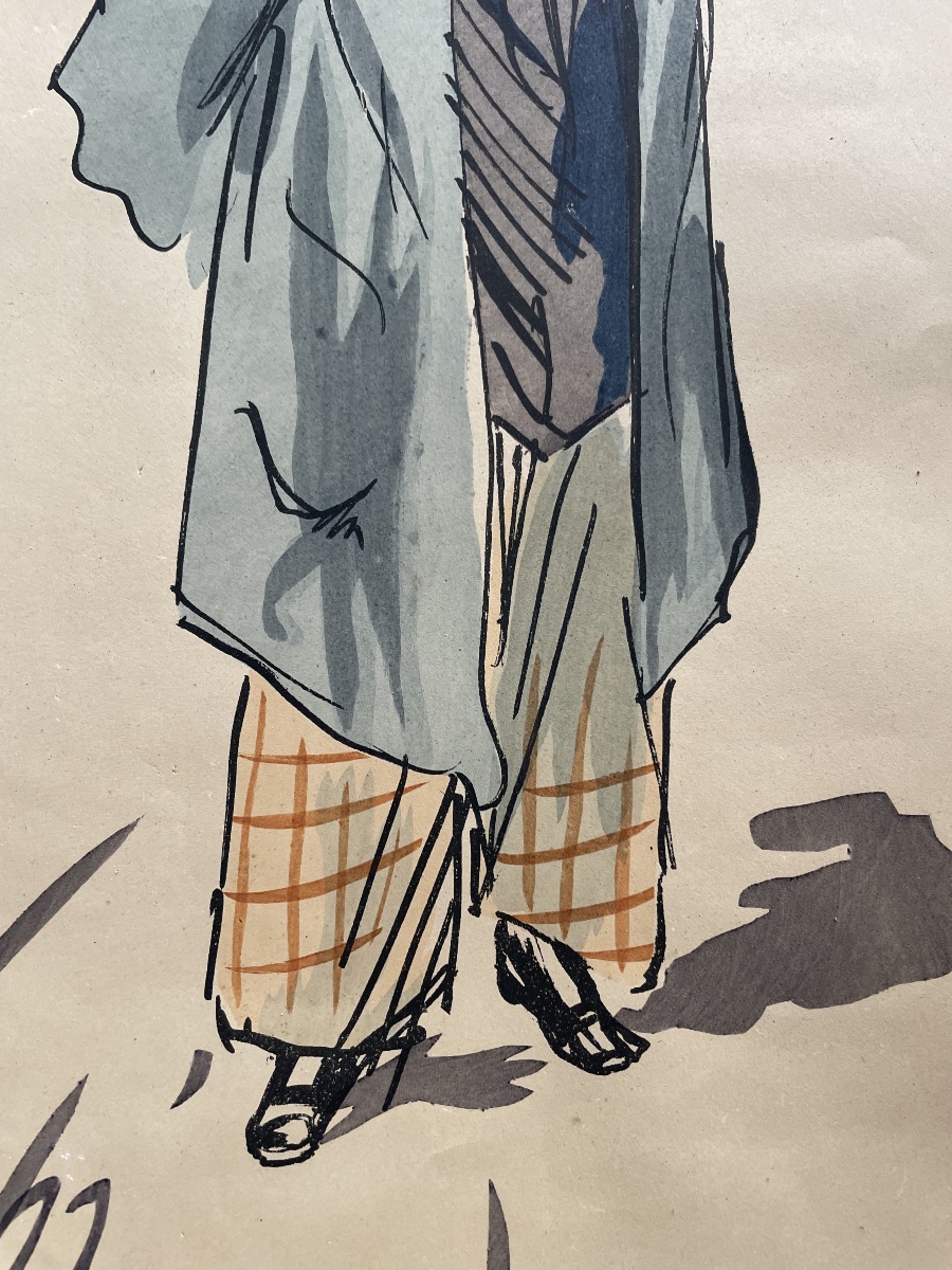 Homme au chapeau de SEM ( Georges  Goursat ) -photo-3