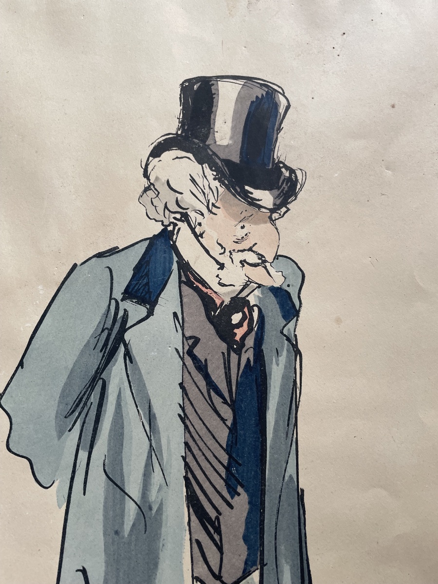 Homme au chapeau de SEM ( Georges  Goursat ) -photo-4