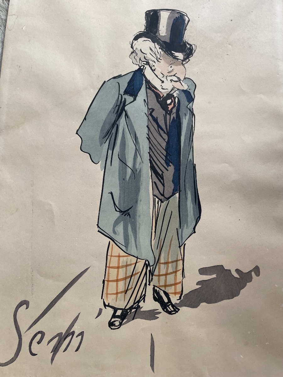 Homme au chapeau de SEM ( Georges  Goursat ) -photo-6