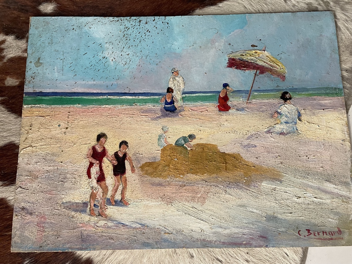 The Beach And The Pile Of Sand By Claude Bernard -photo-2
