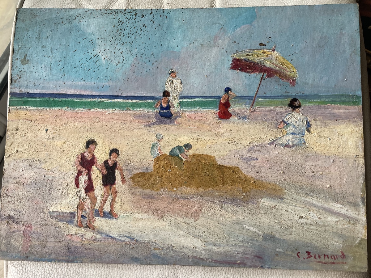 The Beach And The Pile Of Sand By Claude Bernard -photo-4