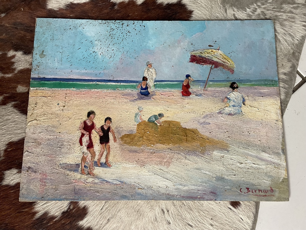 The Beach And The Pile Of Sand By Claude Bernard 