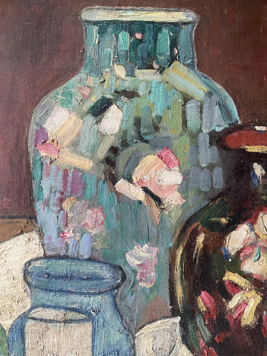 Nature morte aux Vases et fruits -photo-3