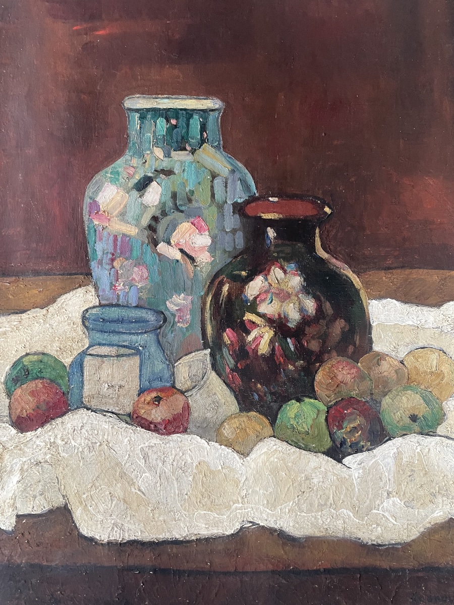 Nature morte aux Vases et fruits -photo-7