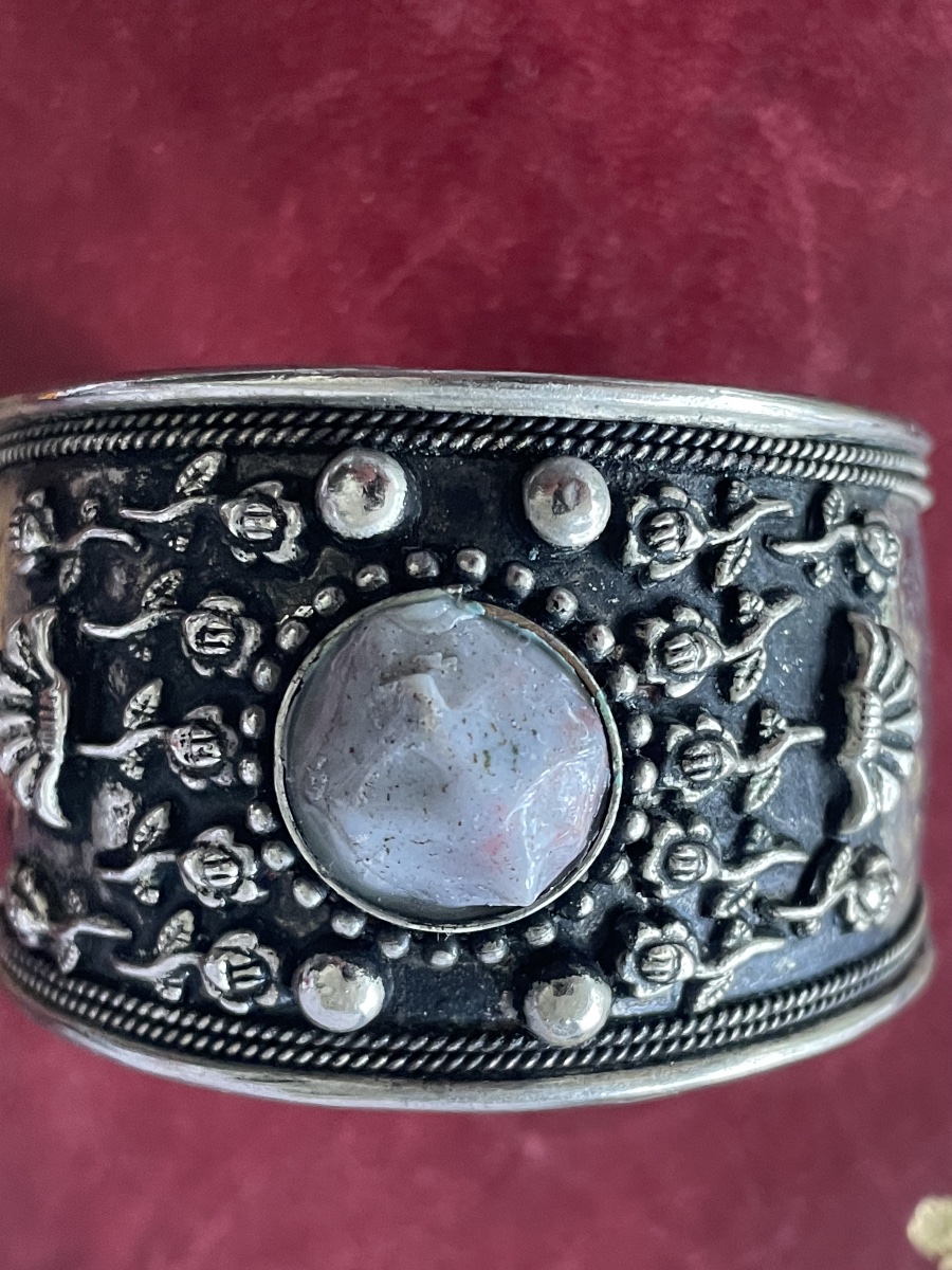 Bracelet argent et pierre dure -photo-2