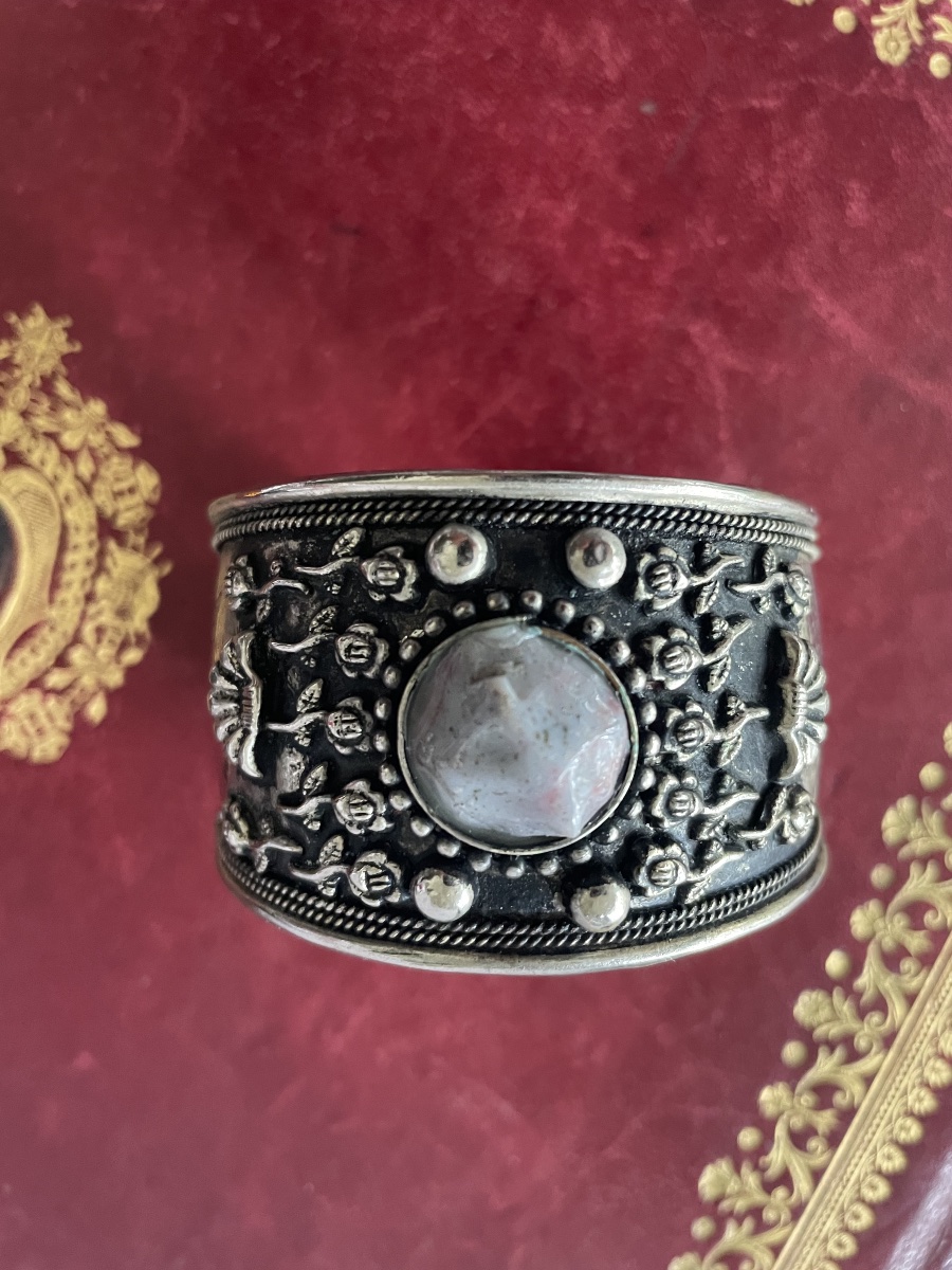 Bracelet argent et pierre dure -photo-3