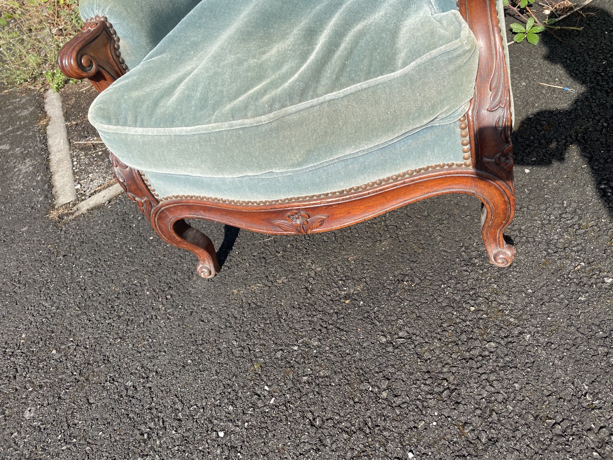 19th-century Mahogany Armchair -photo-6