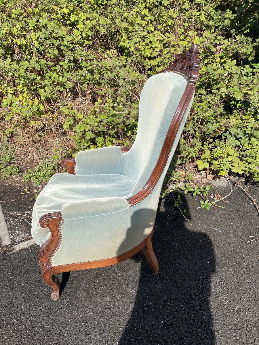 19th-century Mahogany Armchair -photo-7