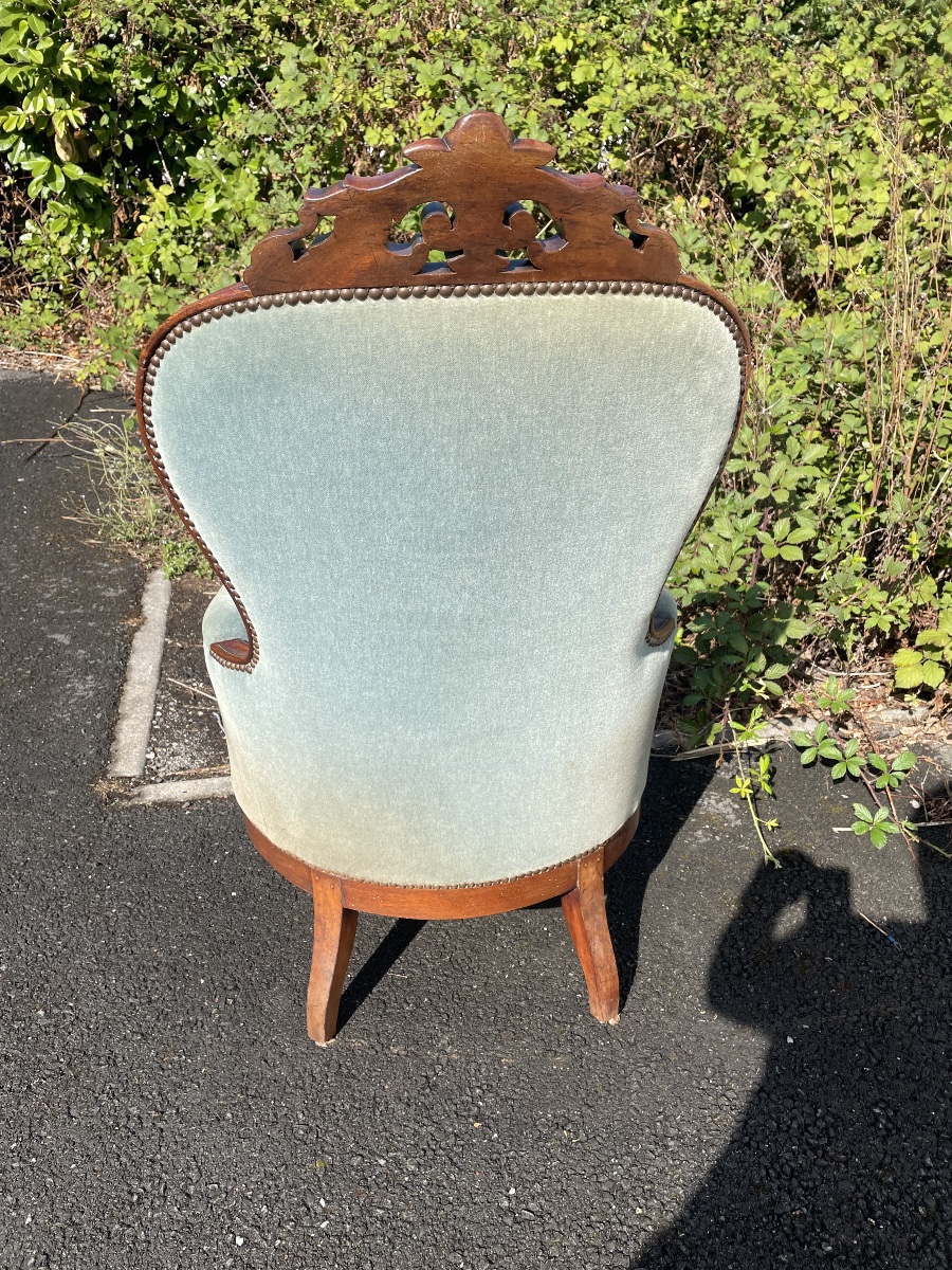 19th-century Mahogany Armchair -photo-8