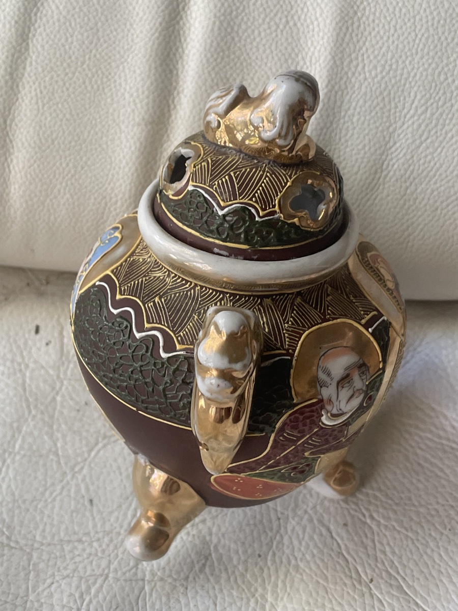 Brûle parfum japonais porcelaine -photo-2
