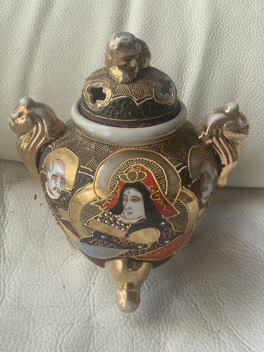 Brûle parfum japonais porcelaine -photo-1