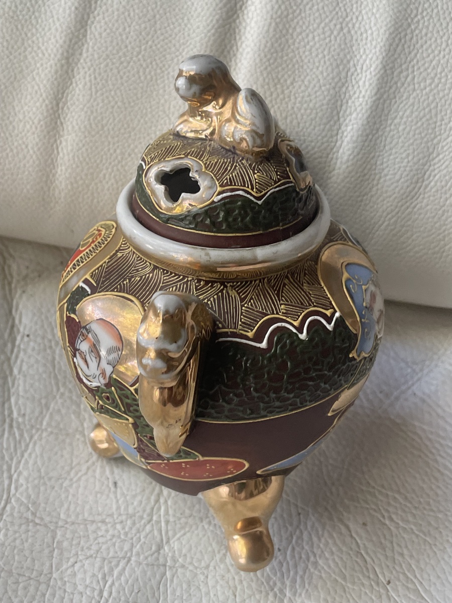 Brûle parfum japonais porcelaine -photo-2