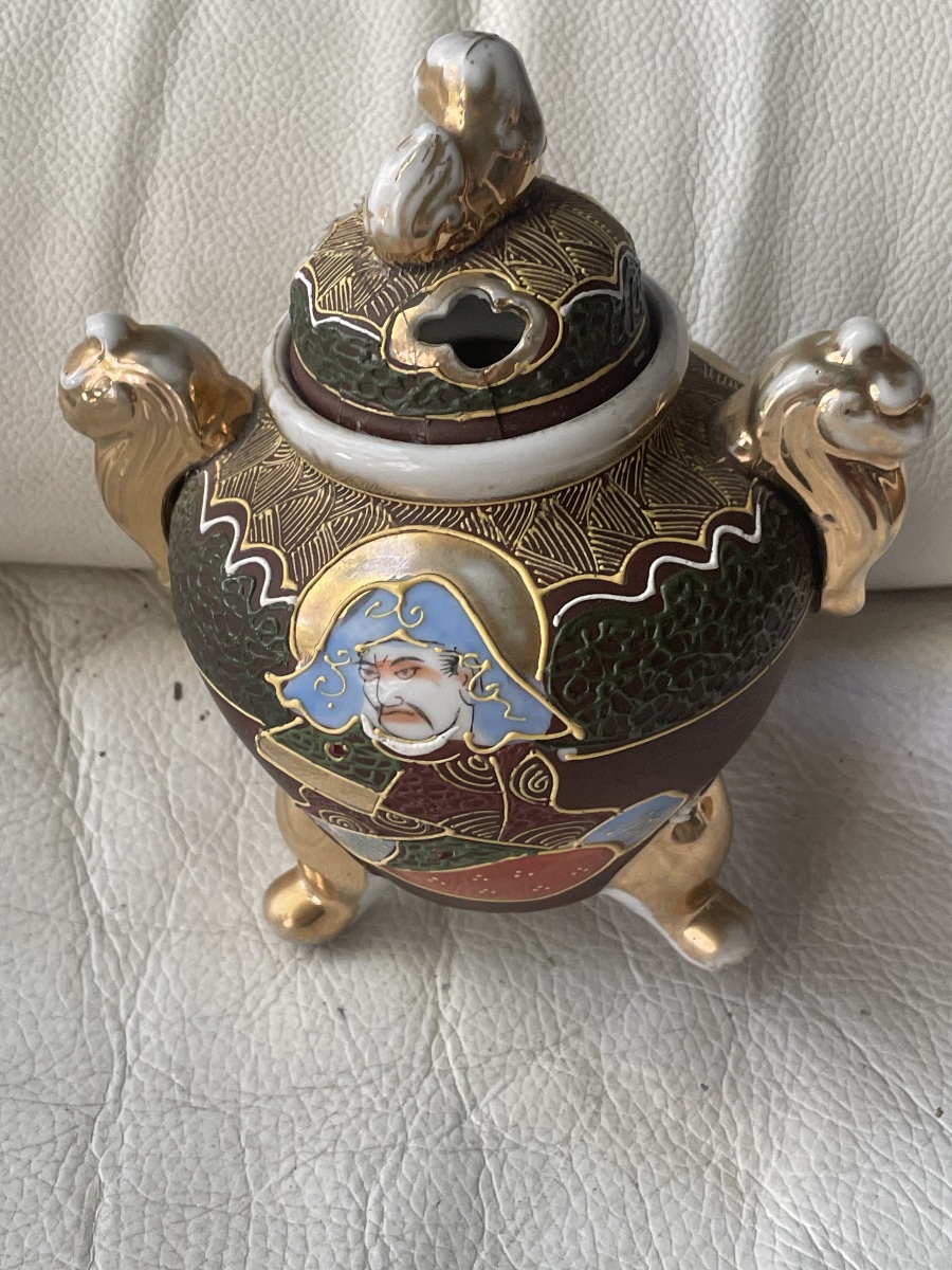 Brûle parfum japonais porcelaine -photo-6