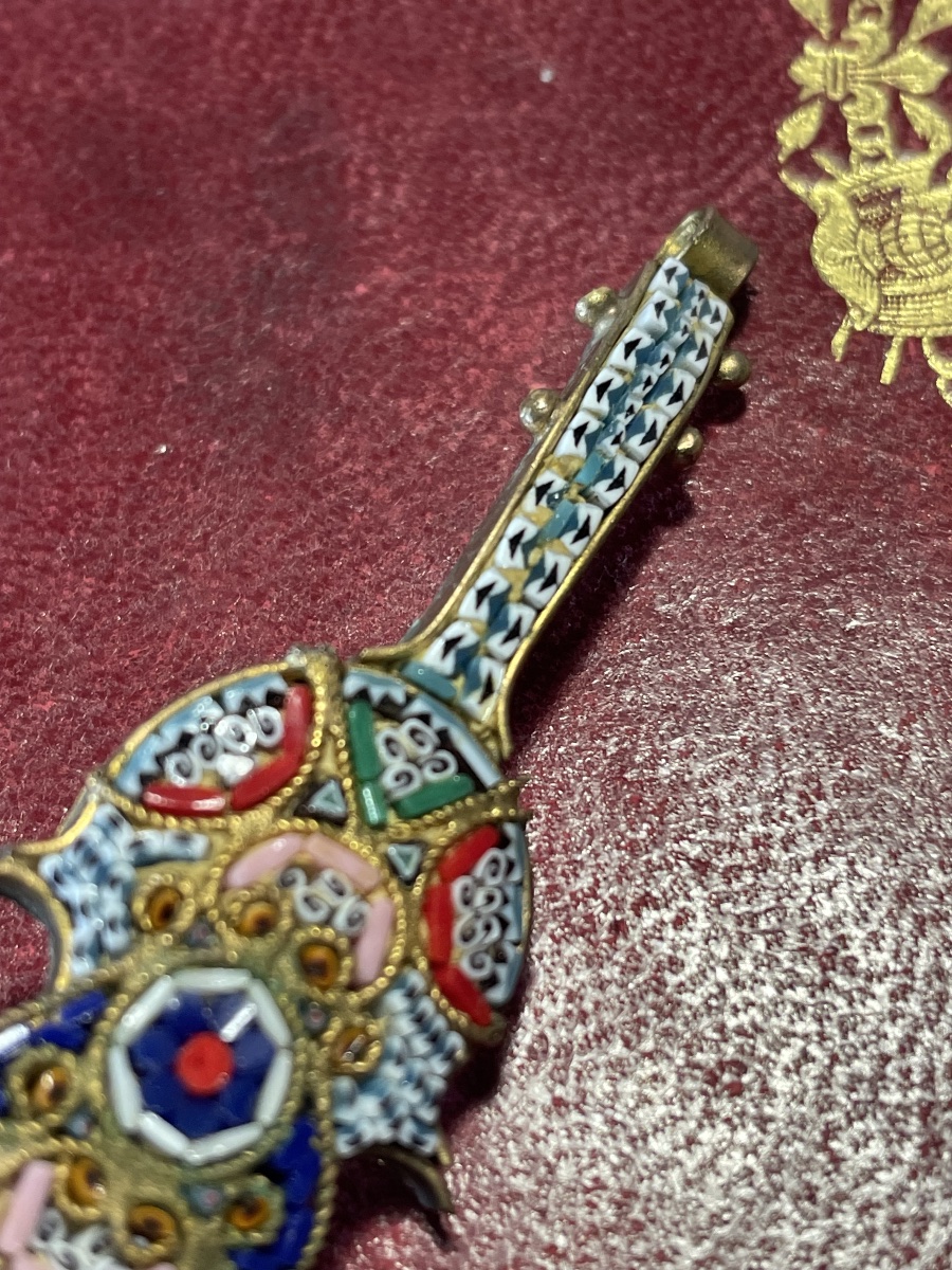 Broche violon mosaïque -photo-4
