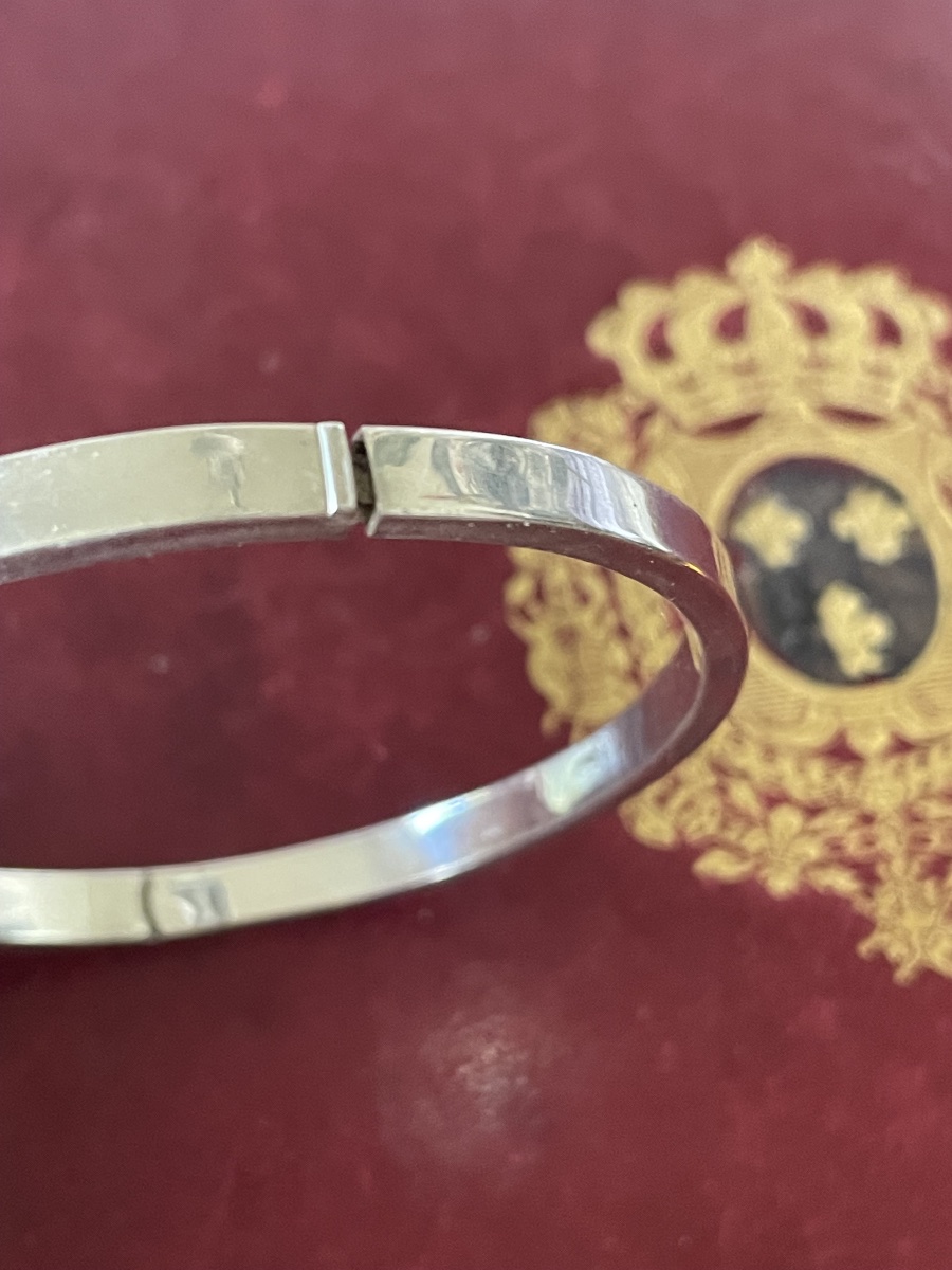Bracelet jonc argent -photo-2