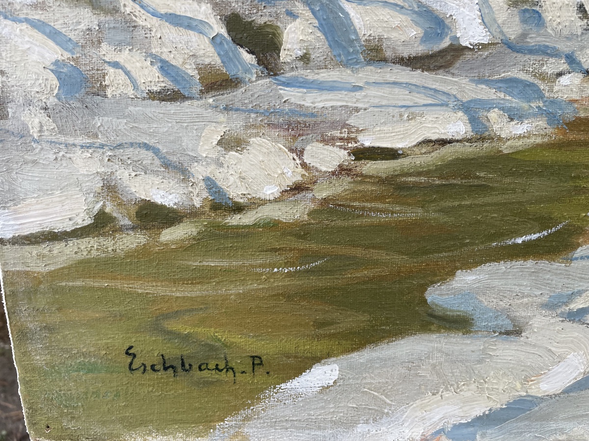 Paysage de neige de Paul Eschbach -photo-2