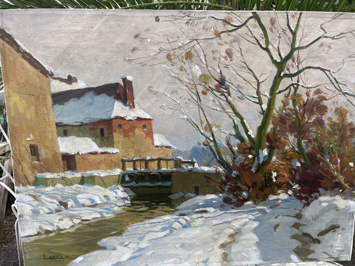 Paysage de neige de Paul Eschbach -photo-4