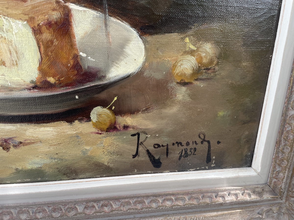 Still Life With Grapes And Cheese -photo-4