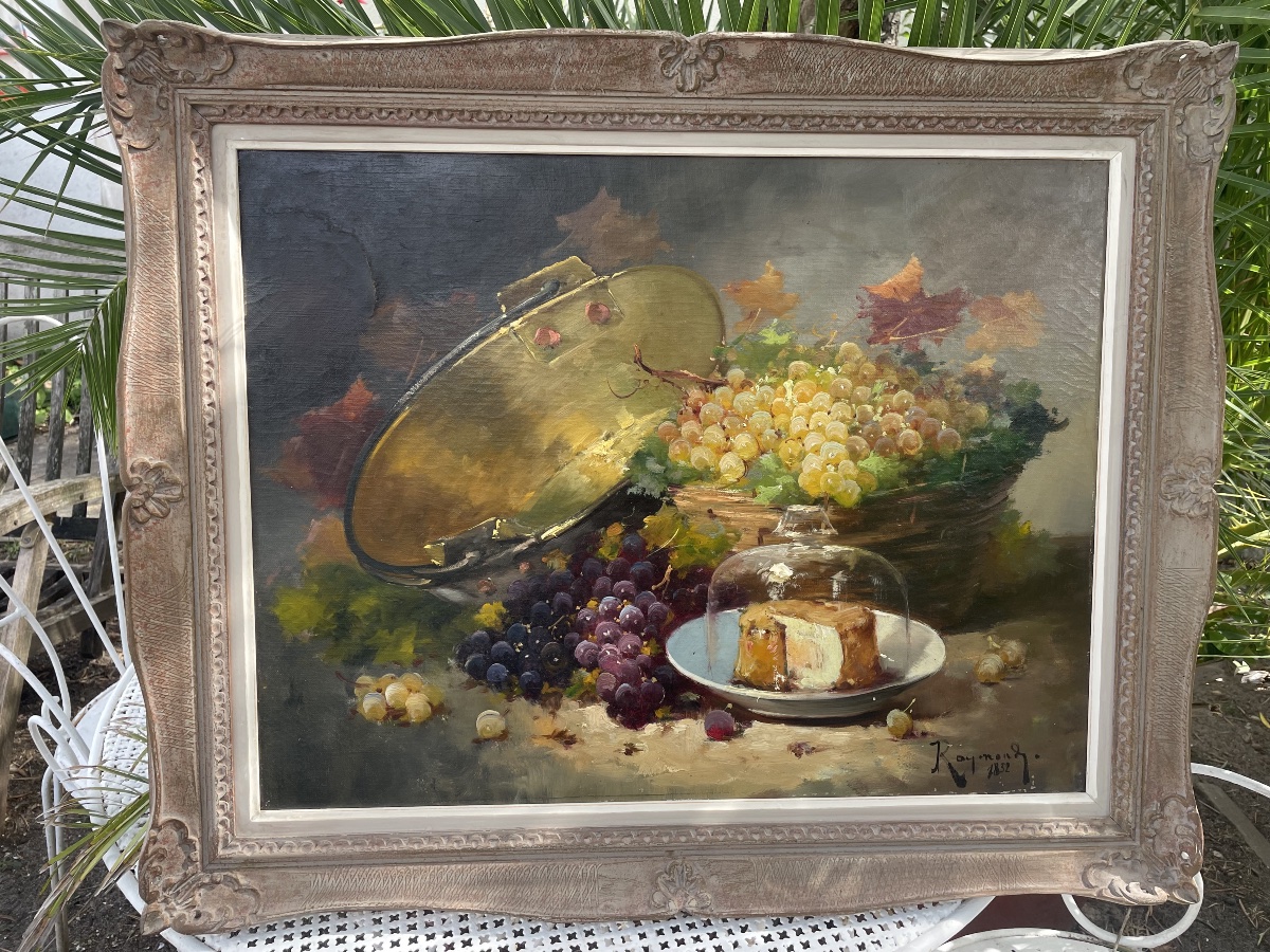 Still Life With Grapes And Cheese -photo-1