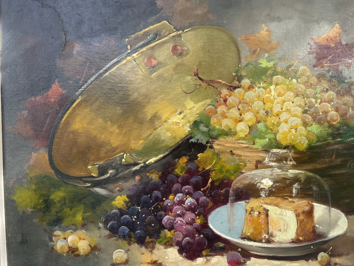 Still Life With Grapes And Cheese -photo-6