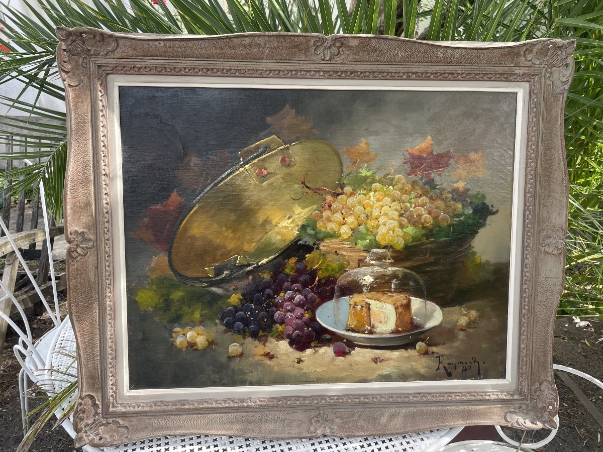 Still Life With Grapes And Cheese 