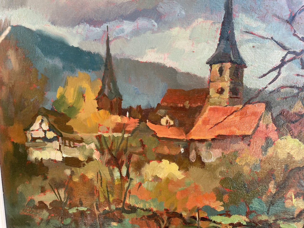 Village et son clocher de Edmond Wagner -photo-4