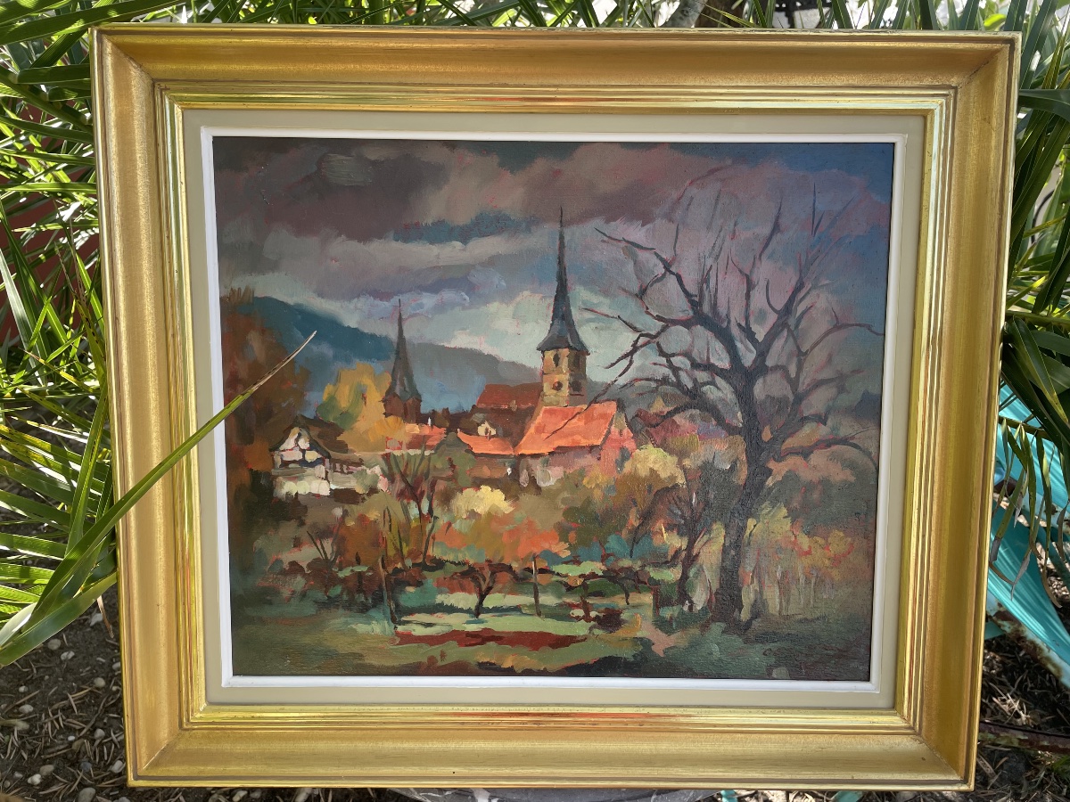 Village et son clocher de Edmond Wagner -photo-5