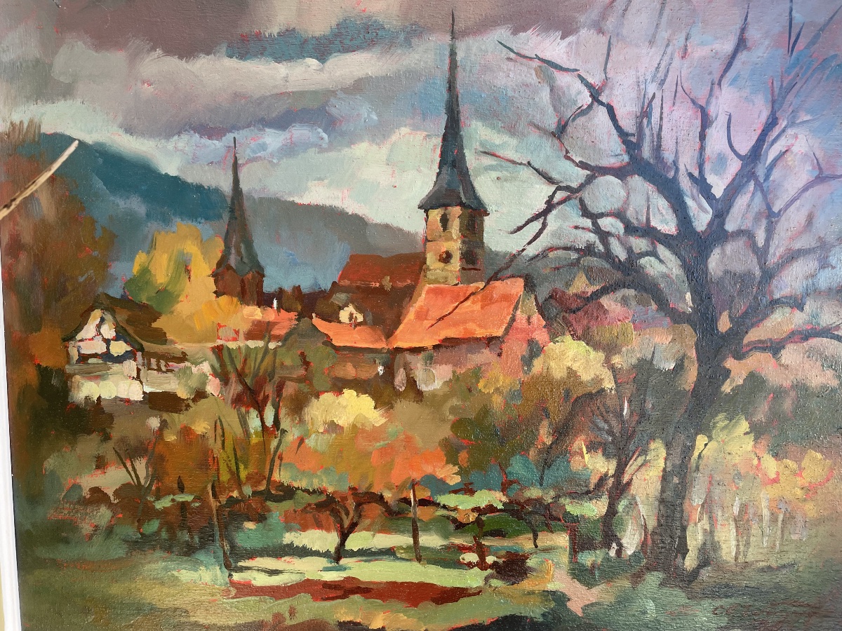 Village et son clocher de Edmond Wagner -photo-8