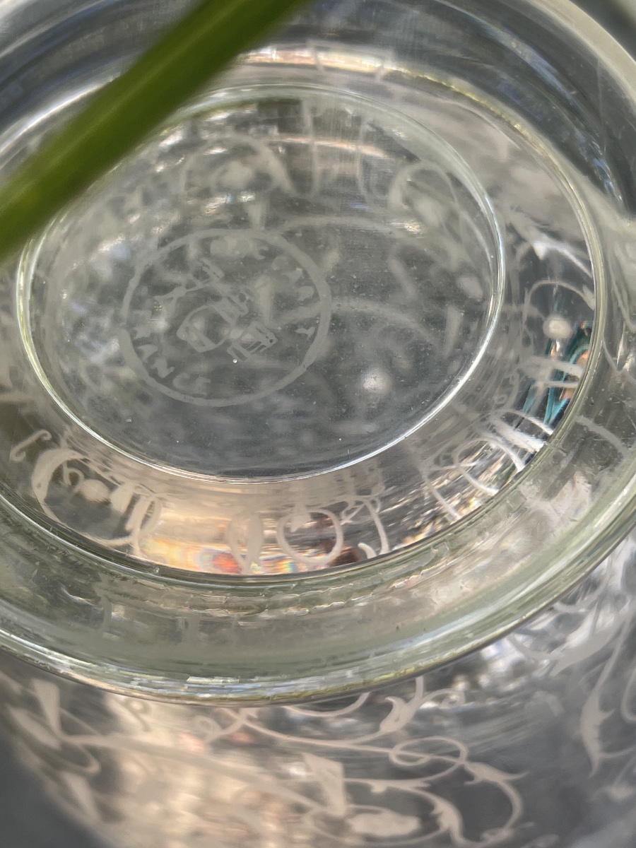 Paire de vases cristal gravé  de Baccarat -photo-3