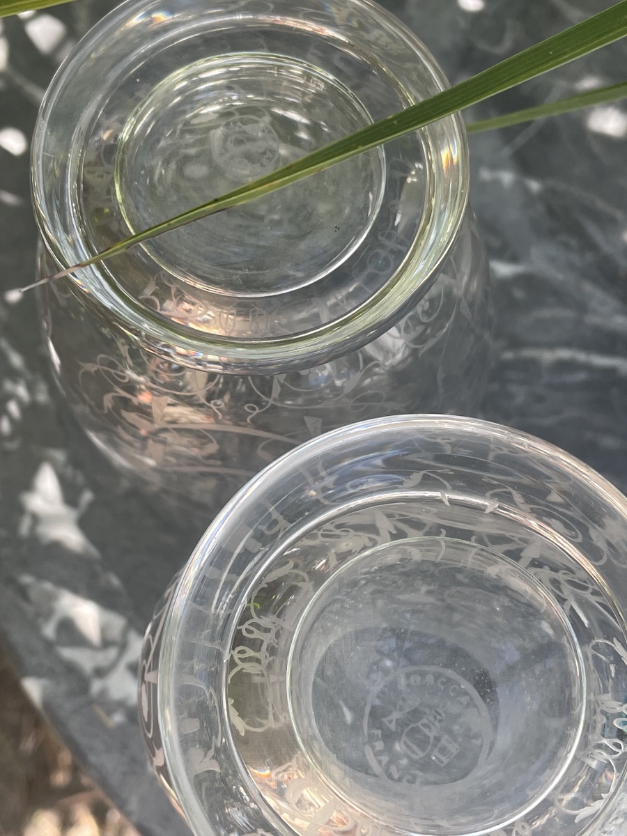Paire de vases cristal gravé  de Baccarat -photo-4