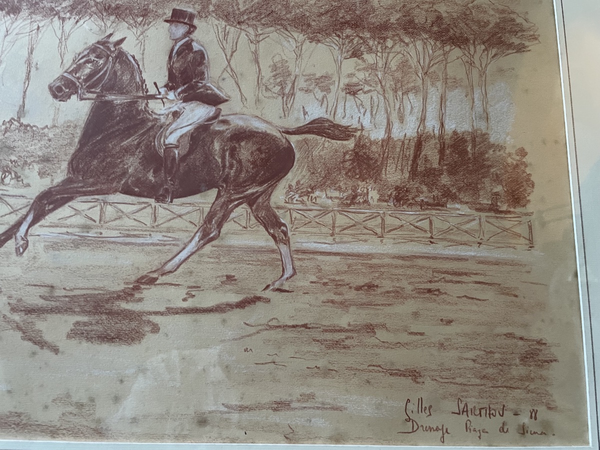 Dessin sanguine dressage cheval -photo-5
