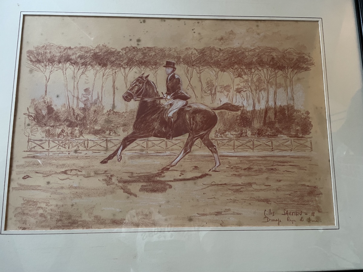 Dessin sanguine dressage cheval -photo-7