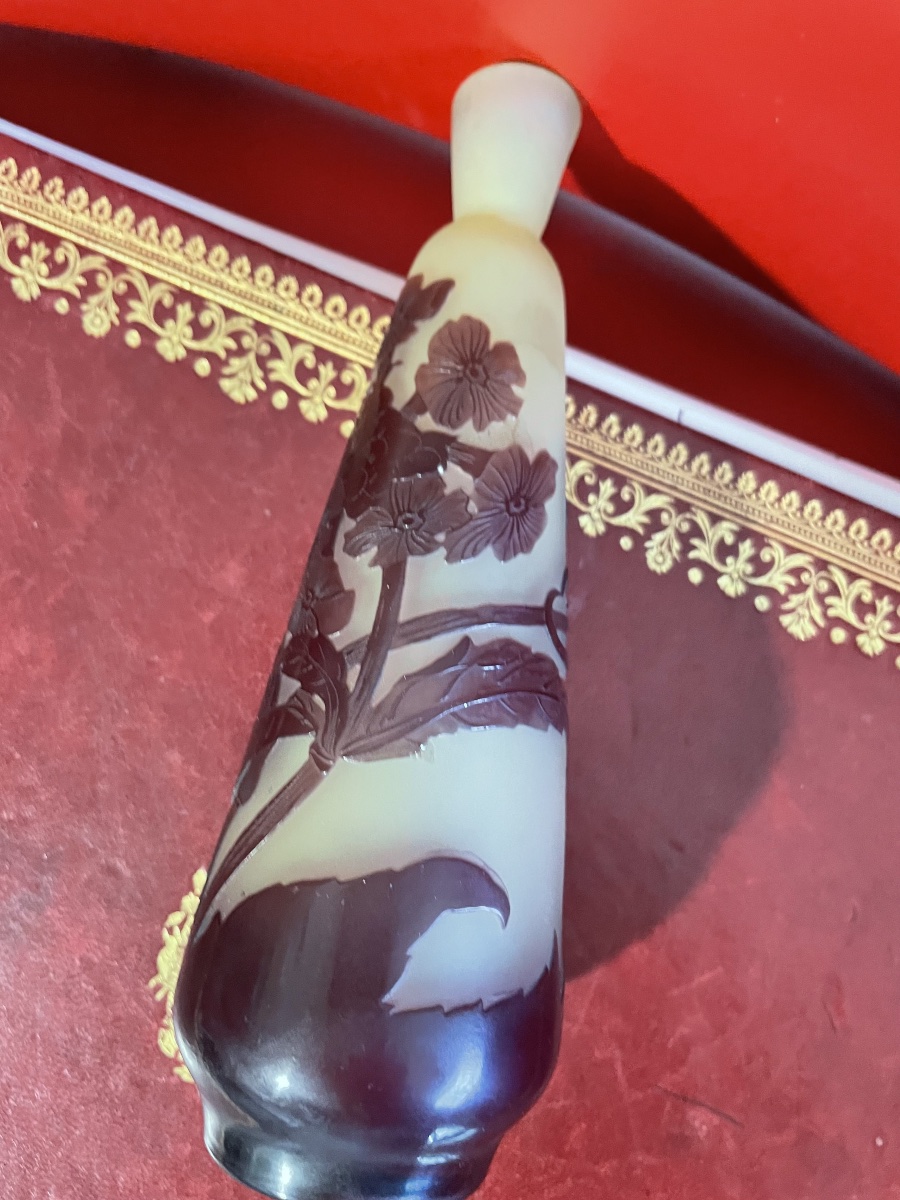Vase pâte de verre d’emile Gallé -photo-3