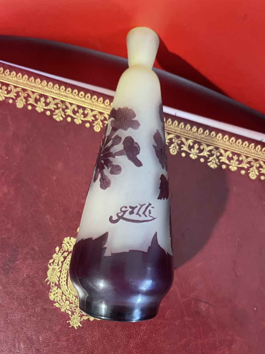Vase pâte de verre d’emile Gallé -photo-4