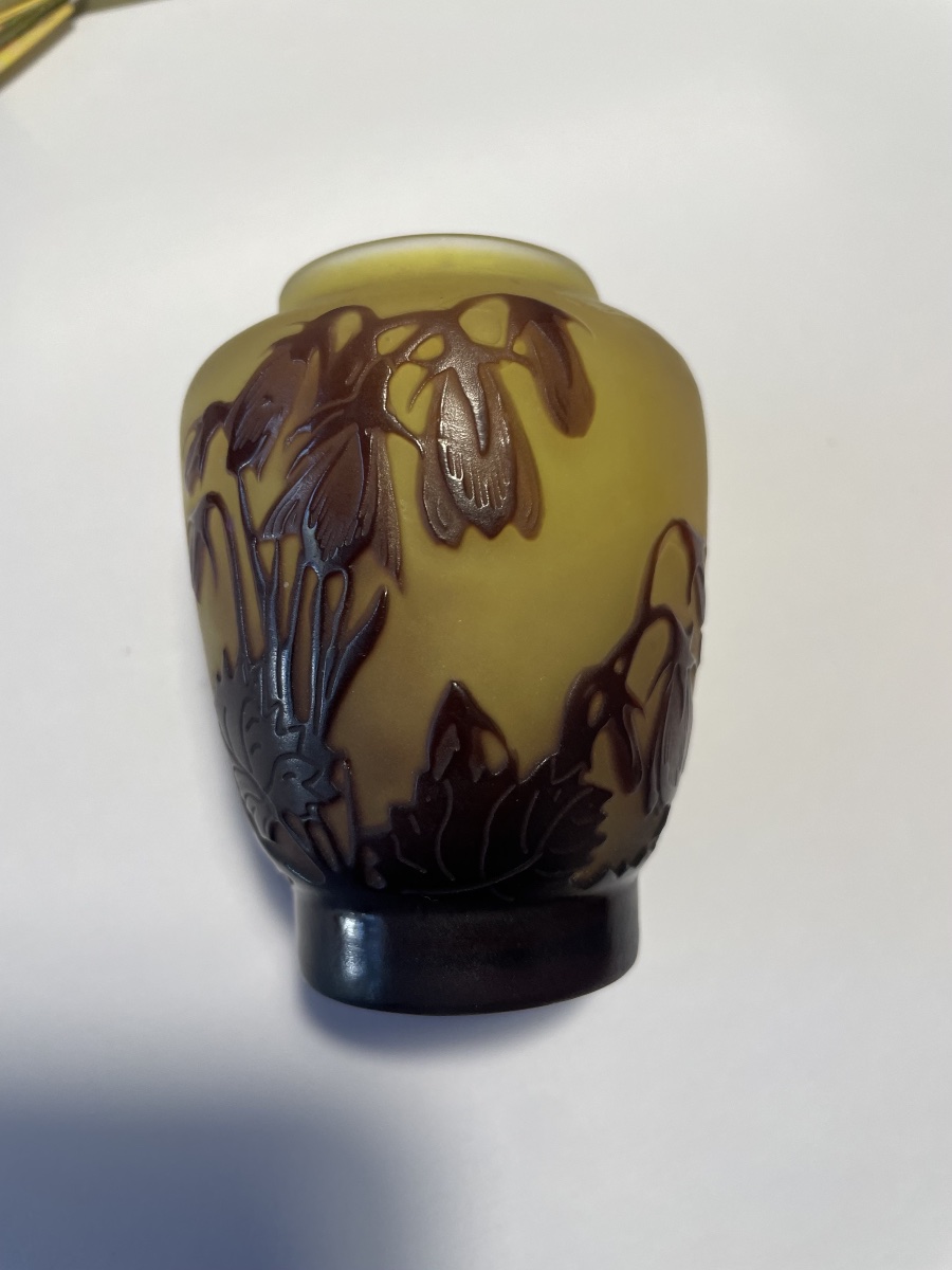 Small Glass Paste Vase By émile Gallé -photo-6