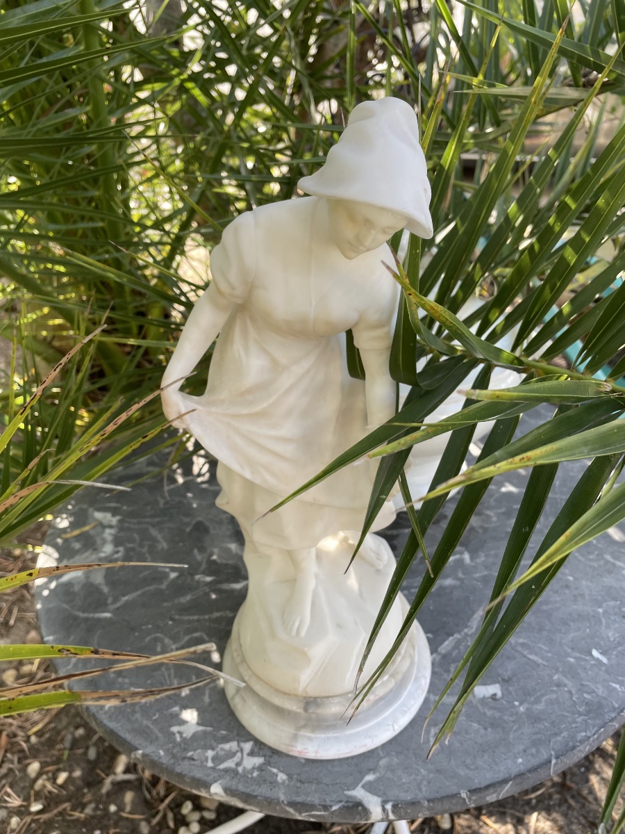 Sculpture albâtre et marbre de Torrini -photo-4