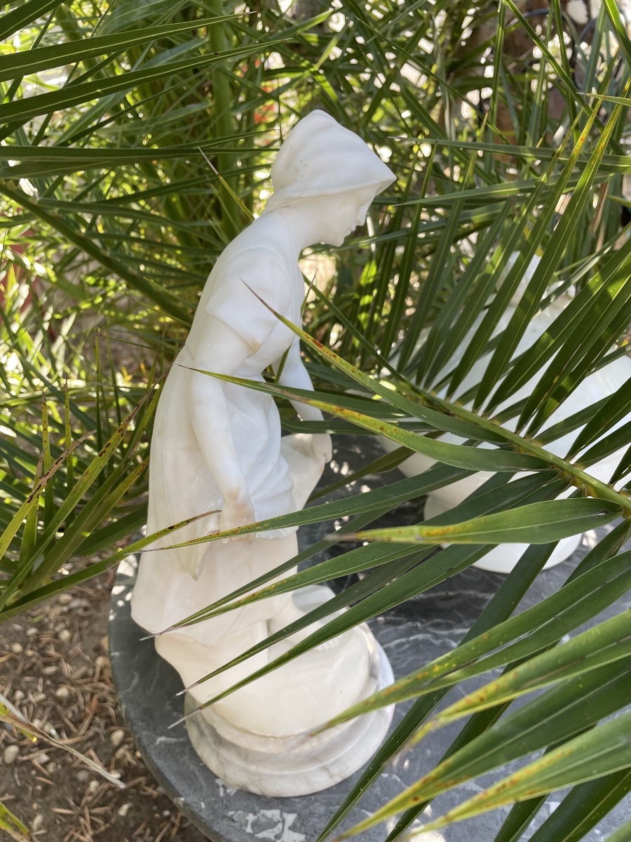 Sculpture albâtre et marbre de Torrini -photo-1
