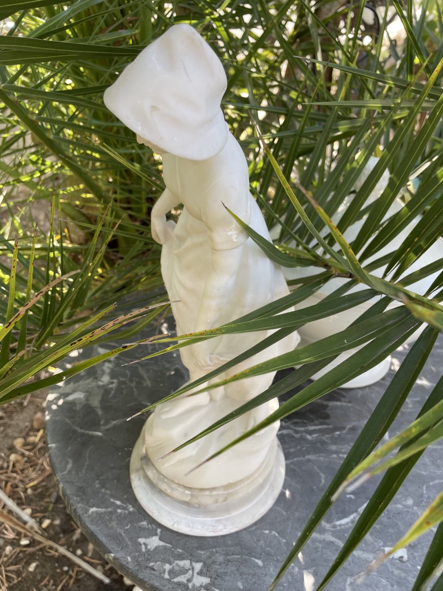 Sculpture albâtre et marbre de Torrini -photo-2
