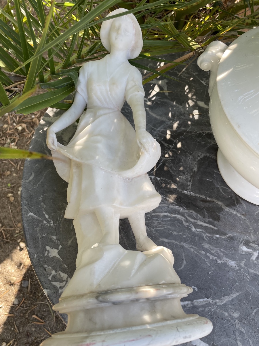 Sculpture albâtre et marbre de Torrini -photo-8
