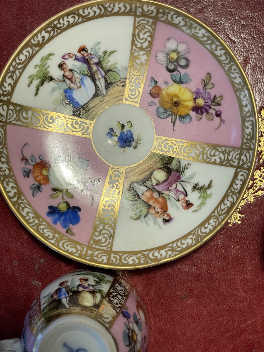 Tasse et sous tasse en porcelaine -photo-5