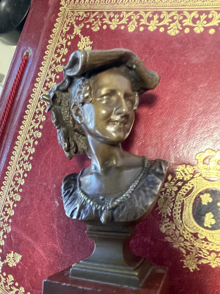 Bronze la rieuse Napolitaine de Carpeaux -photo-2