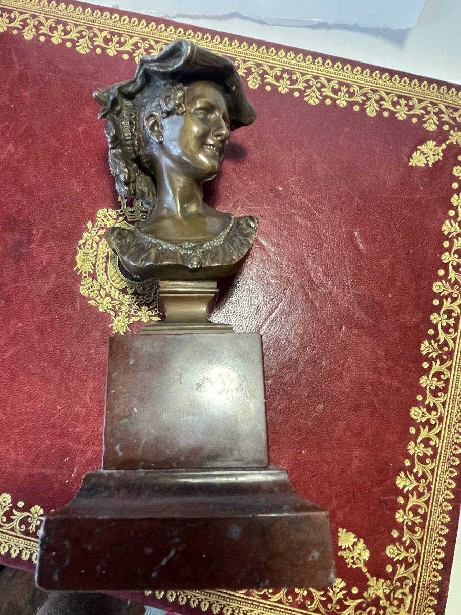 Bronze la rieuse Napolitaine de Carpeaux -photo-4