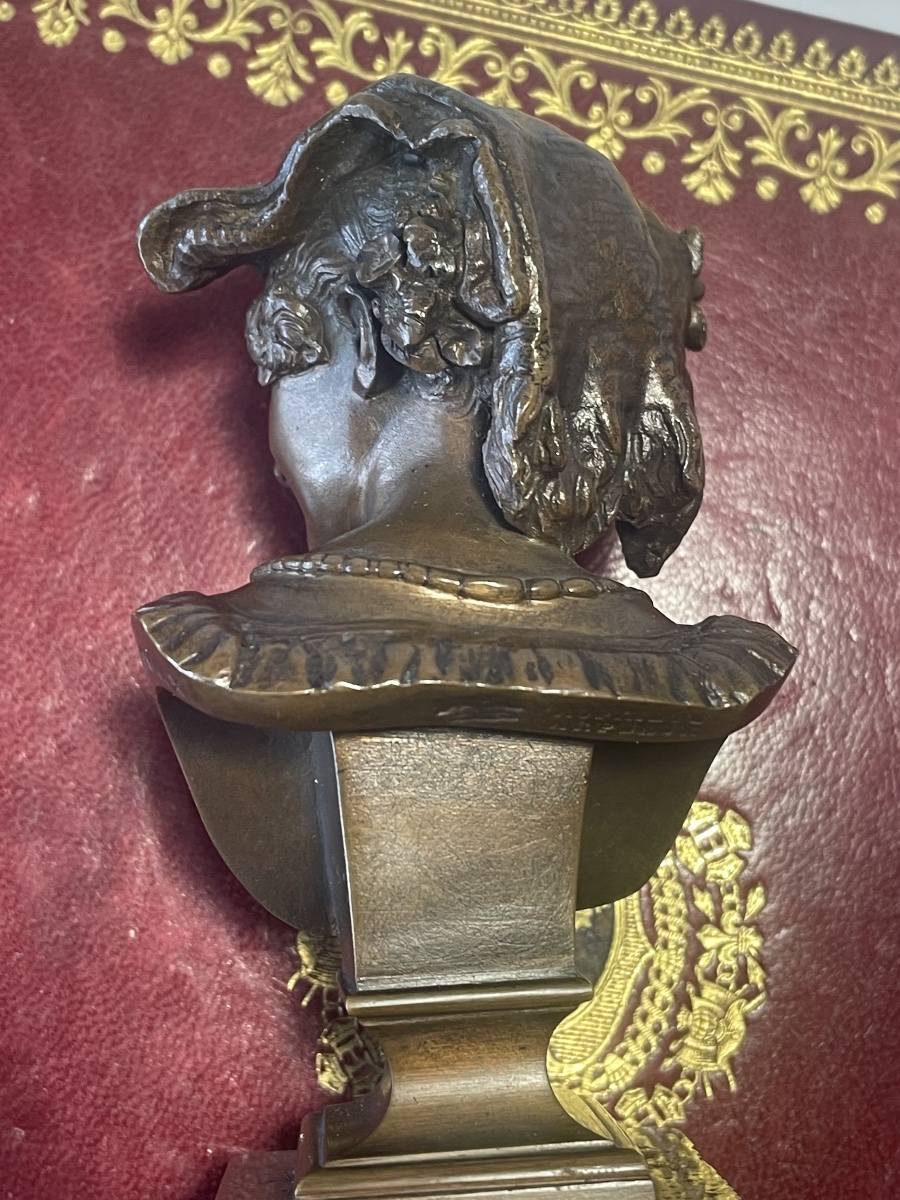 Bronze la rieuse Napolitaine de Carpeaux -photo-5