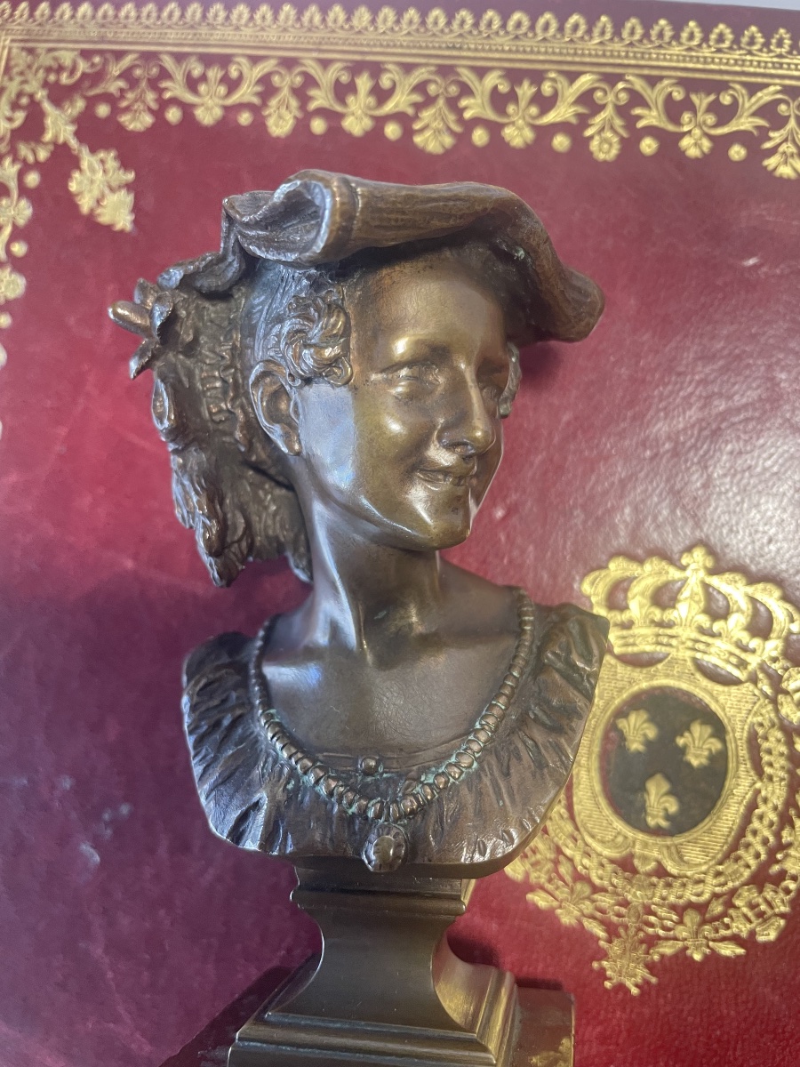 Bronze la rieuse Napolitaine de Carpeaux -photo-8