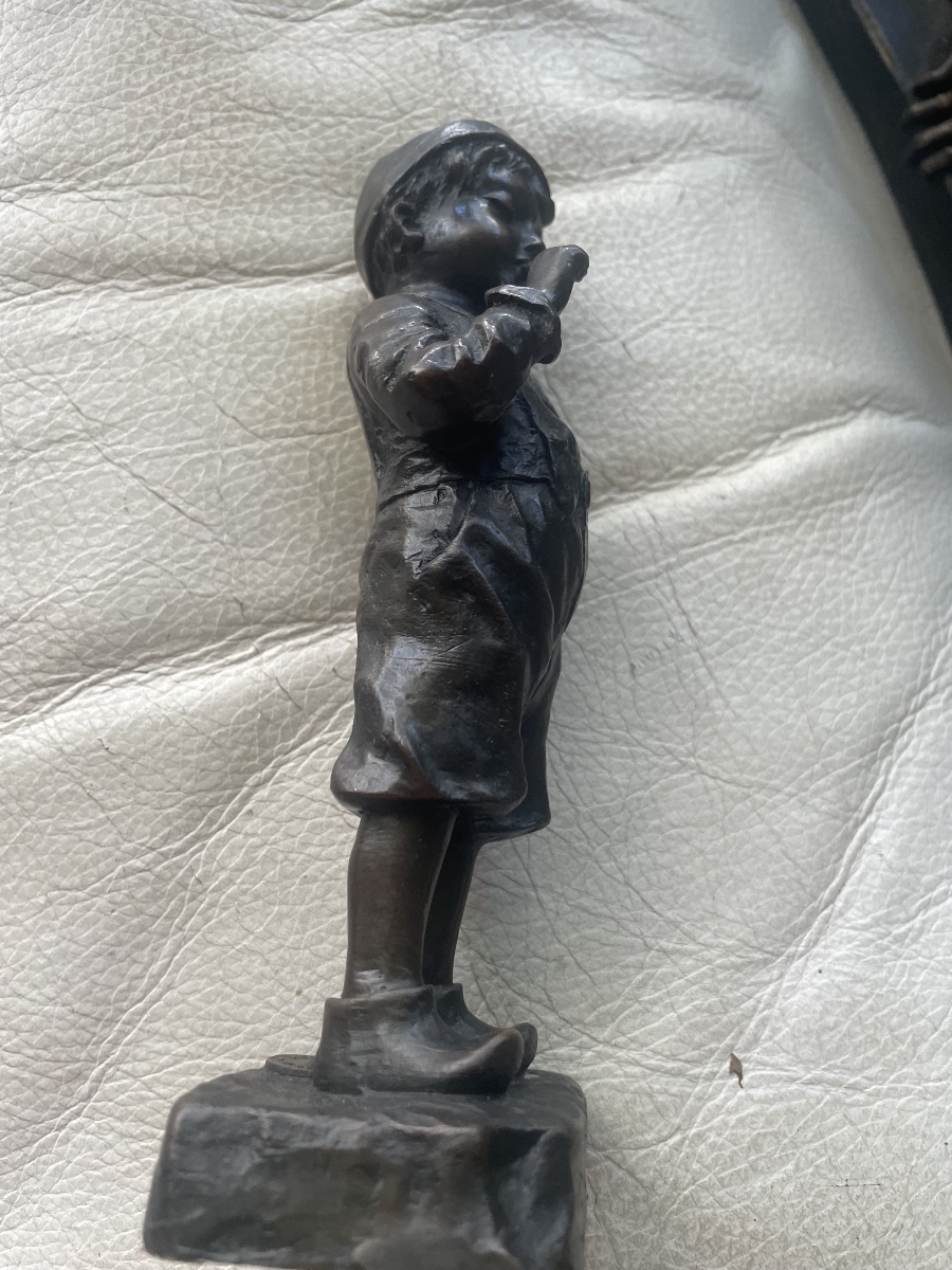 Bronze le petit fumeur de Schimdt Felling -photo-2