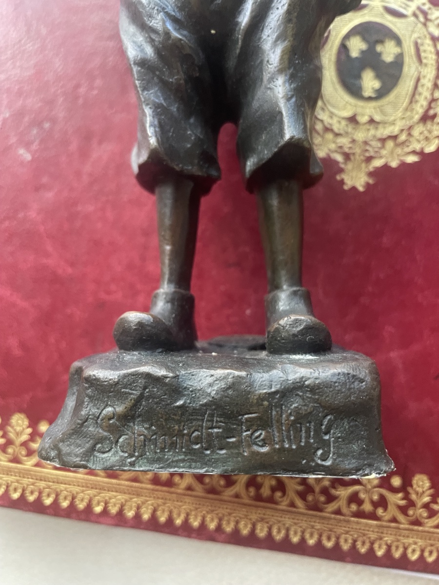 Bronze le petit fumeur de Schimdt Felling -photo-6