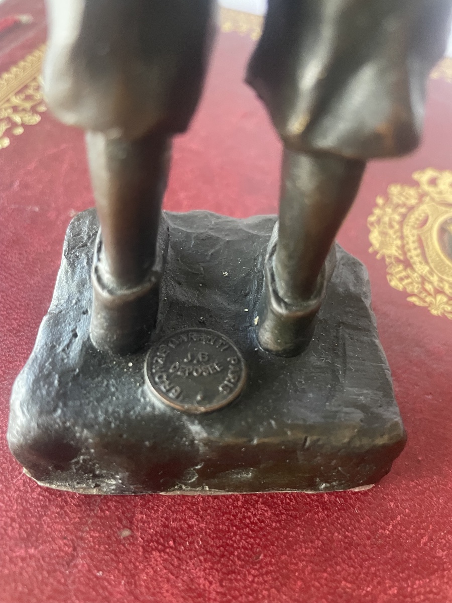 Bronze le petit fumeur de Schimdt Felling -photo-7