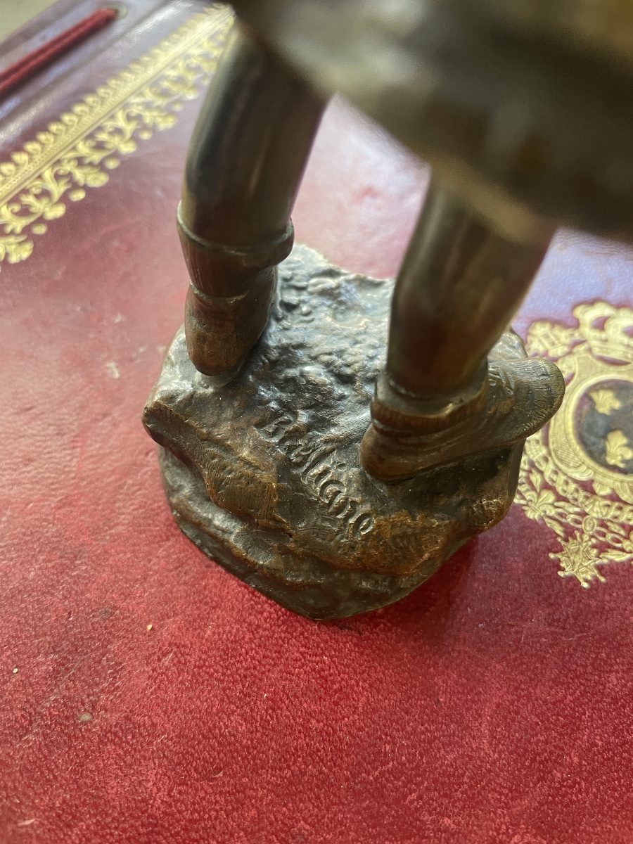 Bronze jeune homme au capuchon de Bastiane -photo-5